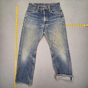 Vintage Edwin 505XX Jeans Mens Selvedge Relaxed Tapered Raw Denim Fits 28x27